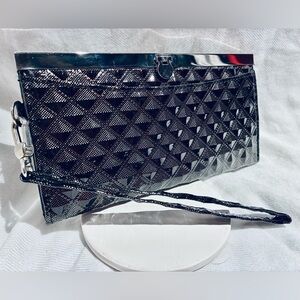 *3 for $20* Chic Black Retro-Style Wallet w/16 Pockets, Zipper Compartment